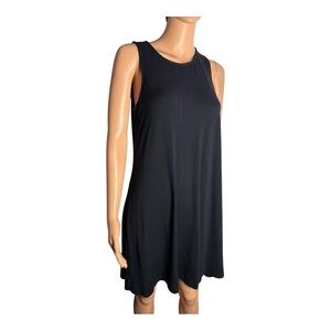 Old Navy Black Tunic tank  Sleeveless Dress Scoop neckline pullover closure